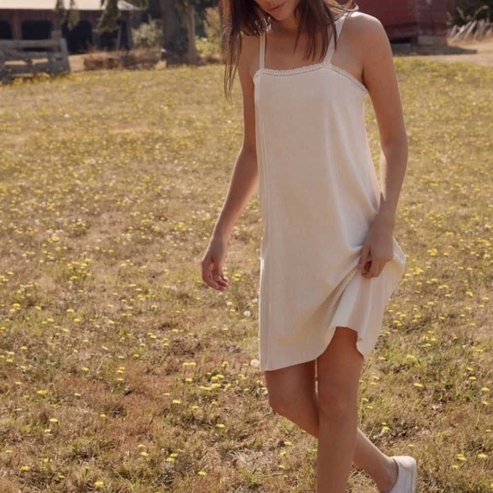 Christy Dawn Katherine Dress ~ Linen Cream